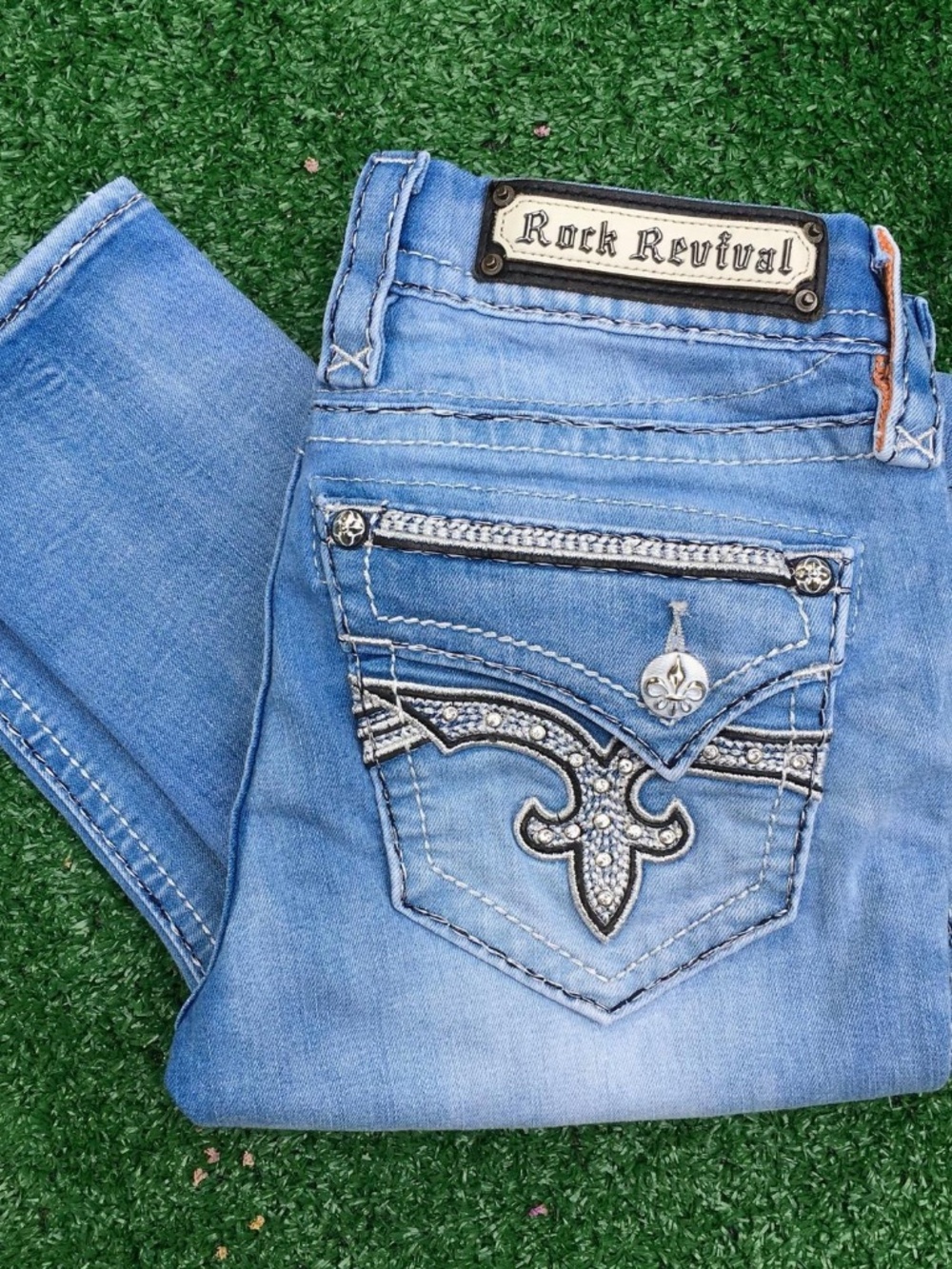 Rock Revival Jeans Joni Skinny Light Wash (size 26)